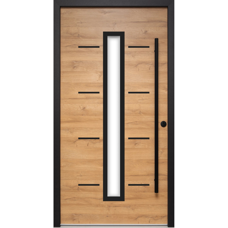 Splendoor Sicherheitshaustür Thermospace Milano Prime RC2 mit Glaseinsatz in Braun oder Schwarz, B: 110 cm, H: 210 cm - Bild 2