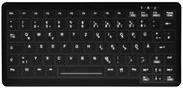 Active Key AK-C4110F-U1-B/GE Tastatur mit 83 Tasten in Schwarz und deutschem QWERTZ-Layout via USB-A - Bild 1