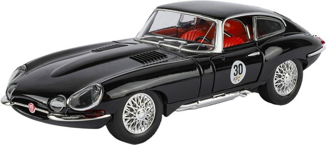 Fourall- Model Cars Jaguar E-Type, Metallmodellauto, 1:24, schwarz, mit Licht und Sound - Bild 1