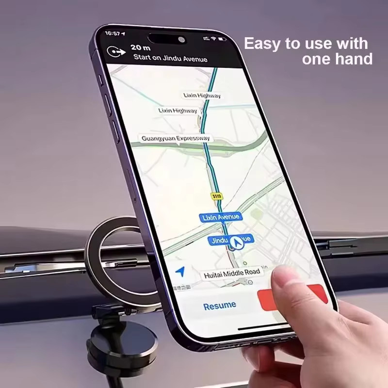 1080 MagSafe Autotelefonhalter Magnetische Handyhalterung für das Auto in Schwarz, kompatibel mit iPhone 17 16 Pro Max Plus - Bild 3