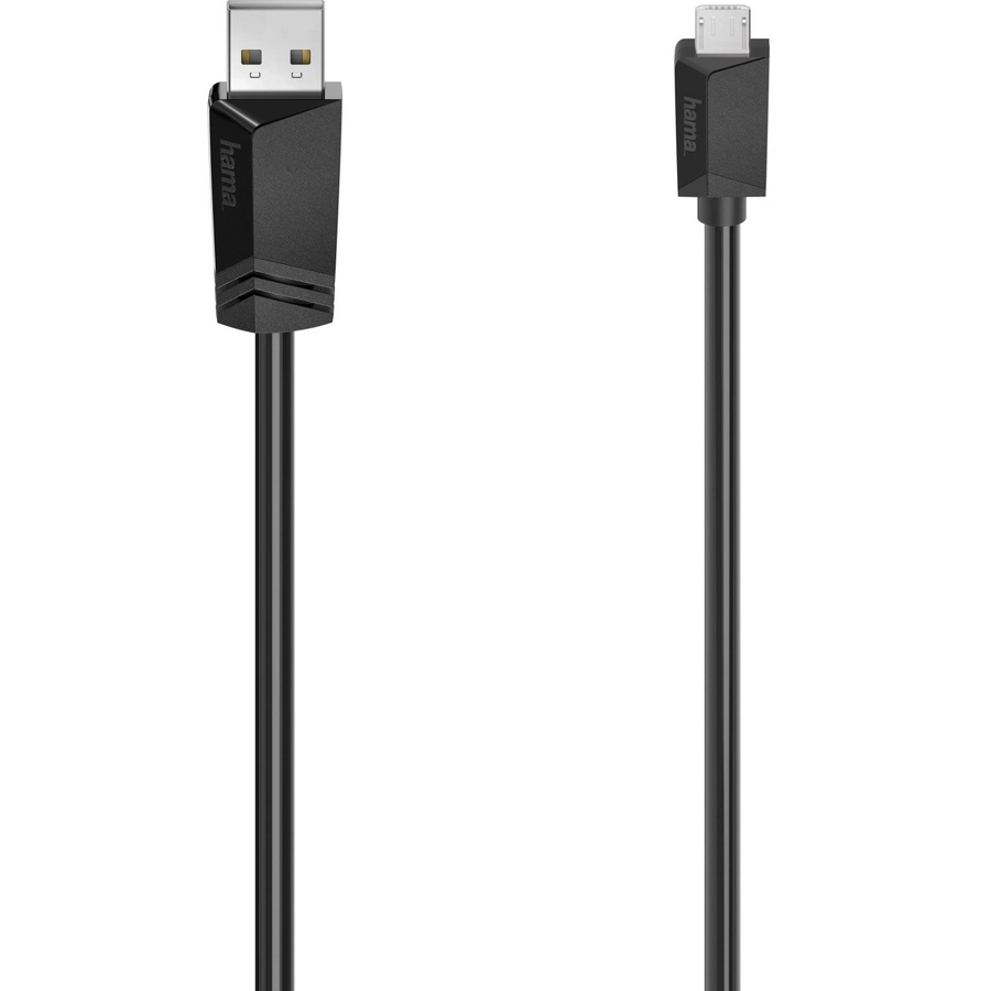 Hama USB 2.0 Micro-USB-Kabel mit USB-A Stecker, Schwarz, 1,5 m - Bild 2