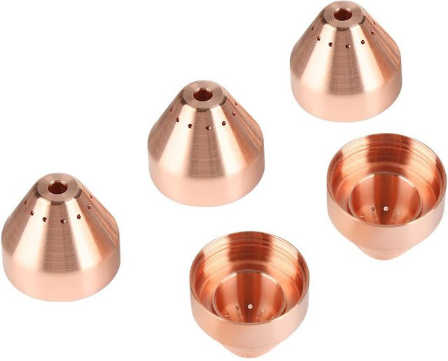 Neoglint Plasma-Schneidbrenner Verbrauchsmaterialien Schutzkappe für MAX105, 5er-Set, Farbe: Gold/Kupfer - Bild 1
