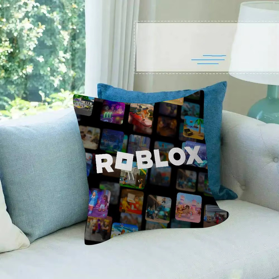 Dekorativer Kissenbezug mit Roblox Game Cartoon Motiv, quadratisch, Mehrfarbig, Breite: 30 cm, Höhe: 30 cm - Bild 5