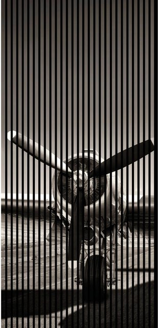FN Acustico Akustikplatte Flieger 1 in Bunt aus PET und MDF mit Klebefolie, H x B x T: 2.400 x 1.133 x 19 mm - Bild 1