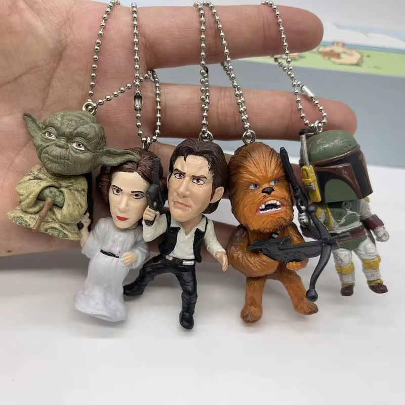 HEROCROSS Star Wars Schlüsselanhänger Blind Box, 5-teiliges Set, Mini Actionfigur - Bild 3