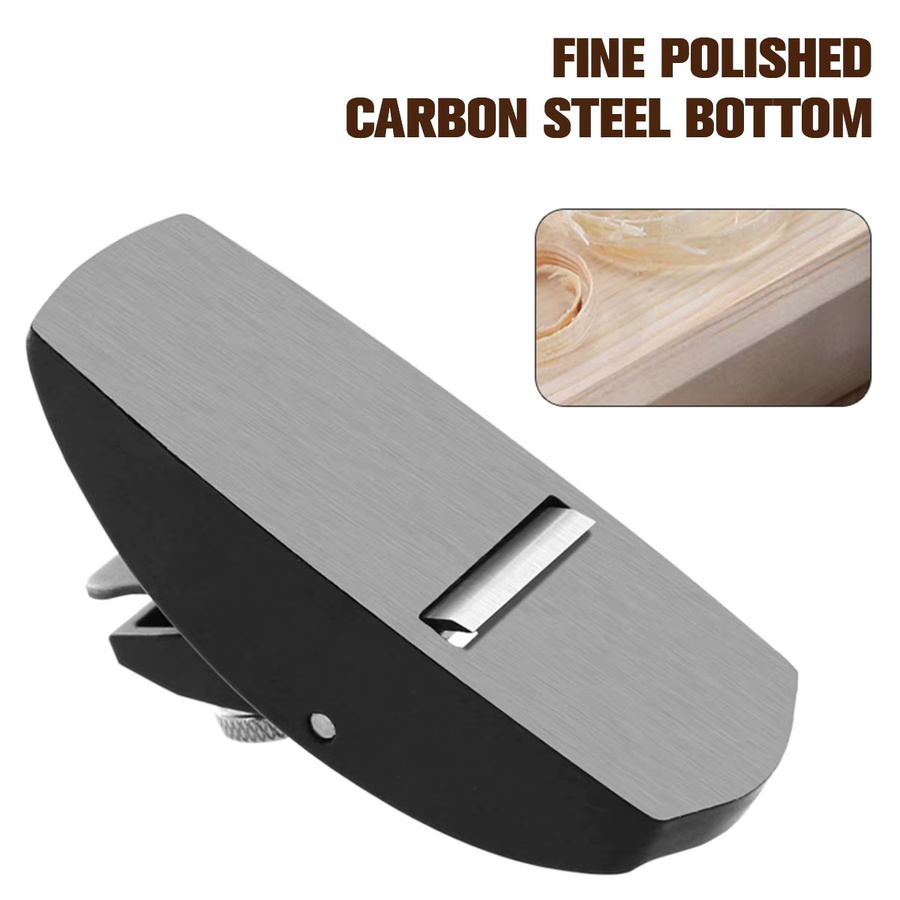 Toorise Mini-Handschaaf in Schwarz, professioneller manueller Holzhobel zum Glätten und Trimmen für präzise Holzbearbeitung - Bild 2
