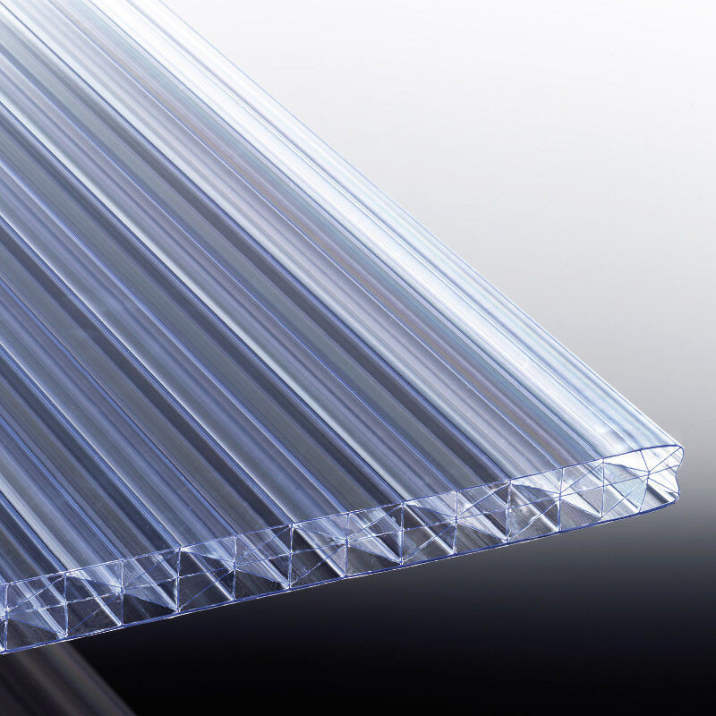 Stegfünffachplatte Polycarbonat T&J Thermo X-Struktur, glasklar, Breite: 120 cm, Dicke: 2,5 cm - Bild 1