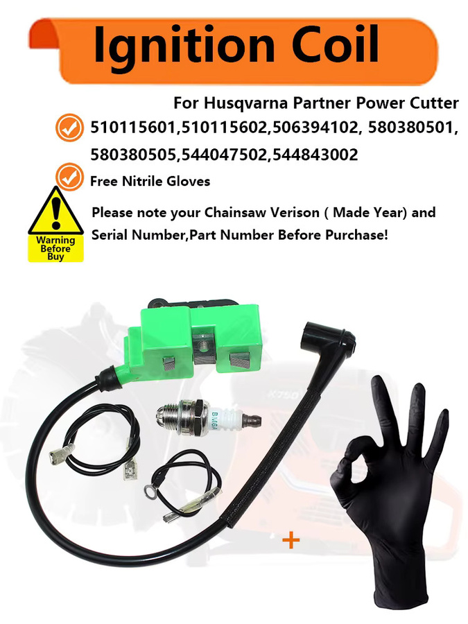 Husqvarna Zündspule für Partner 3122K, K750, K750-Rescue, K760, K760II, K760 Rescue, K770, K970-Chain, K970II, K970-Rescue in Grün - Bild 3