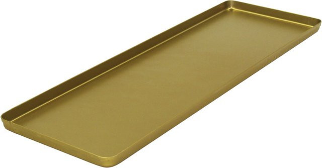 Schneider Ausstellblech aus Aluminium, eloxiert, Farbe: Gold, rechteckig, B/H/T: 20 x 60 x 2 cm - Bild 1