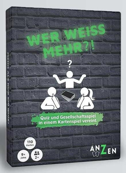 Wer weiß mehr?!, Kartenspiel, Quizspiel, ab 9 Jahren - Bild 1