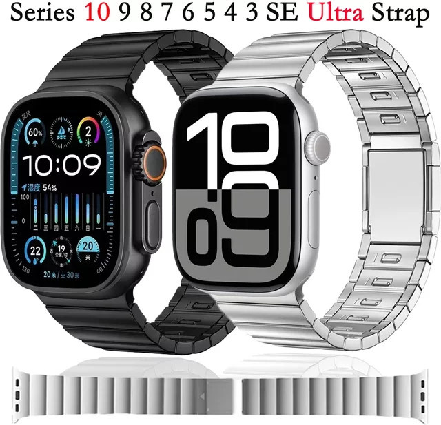 Uhrenarmband Edelstahl, Silber, Unisex - Bild 1