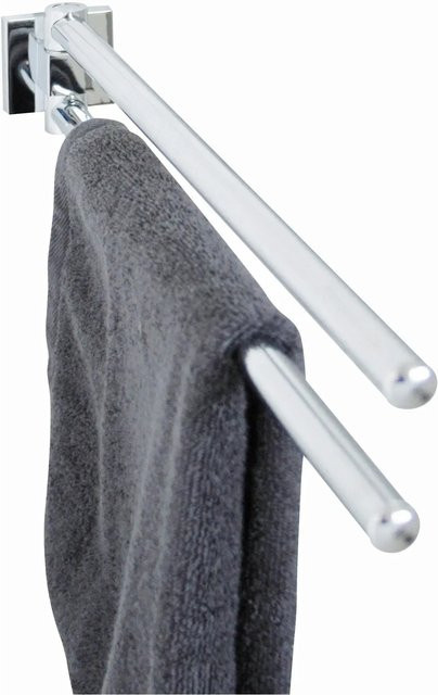 Fackelmann Doppel-Handtuchstange Mare in Chrom Silber, B/H/T: 5 x 6,5 x 47 cm - Bild 1