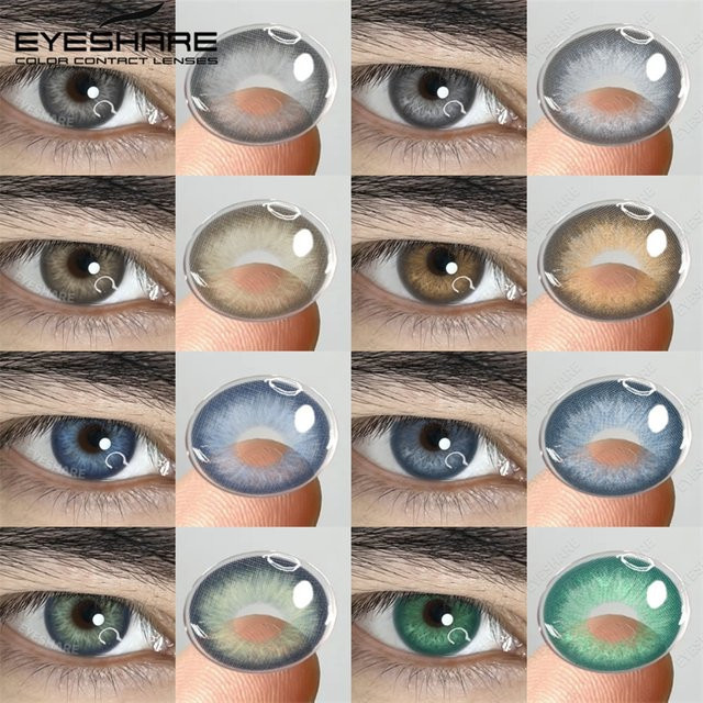 EYESHARE SYDNEY-GREEN farbige Jahreslinsen, 2 Linsen - Bild 1