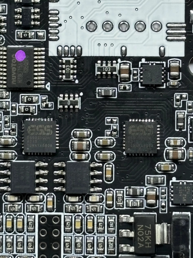 Nvarcher ES9039Q2M DAC Decoding Board mit Bluetooth 5.4, QCC5181, I2S, DSD sowie Fiber und Coaxial Input in Schwarz - Bild 4