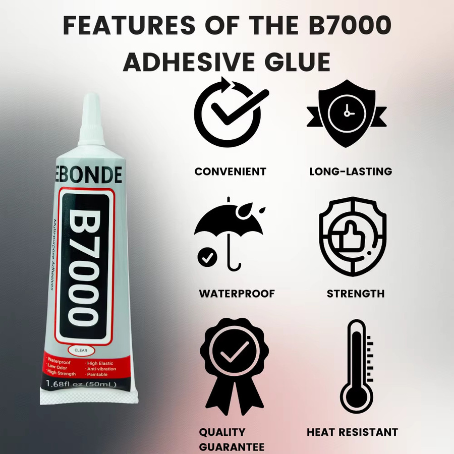 EBONDE B7000 Universalkleber transparent für Handy-Touchscreens, DIY-Reparaturen und Schmuck - Bild 4