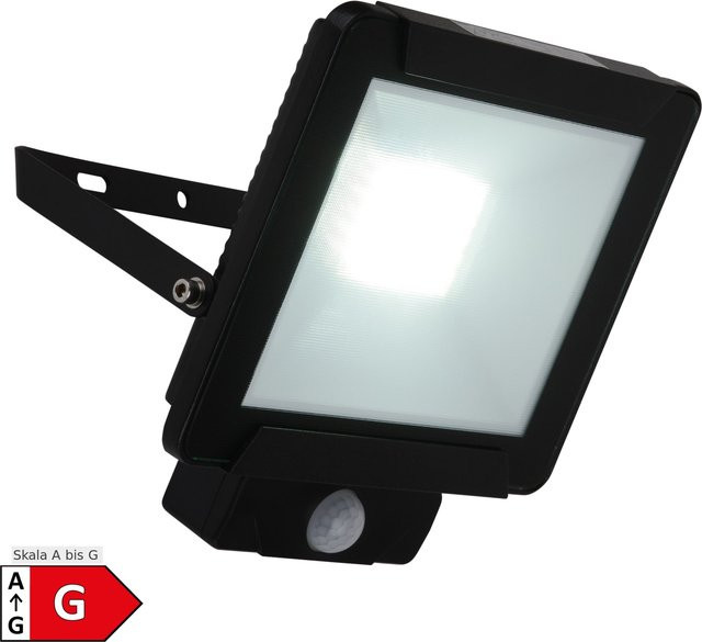 Näve LED Außenleuchte Strahler mit Bewegungsmelder Schwarz B/H/T: 18,5 x 22 x 6 cm - Bild 1