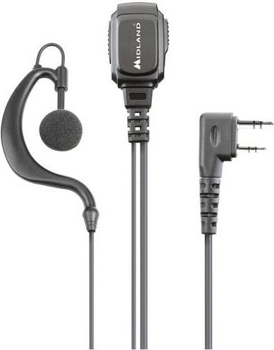 Midland Headset MA 21-LK Pro In-Ear Sprechgarnitur in Schwarz für Kenwood C1496.01 - Bild 1
