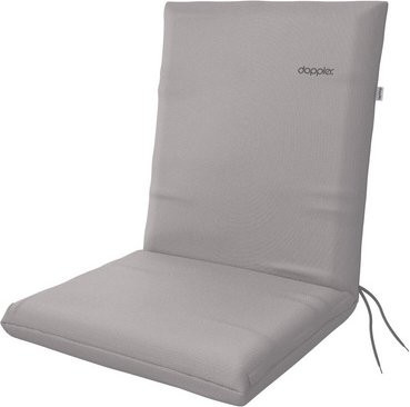 DOPPLER Sitzauflage Nature in Hellgrau, B/L/H: 48 x 100 x 6 cm, wetterfest und mit abnehmbarem Bezug - Bild 1