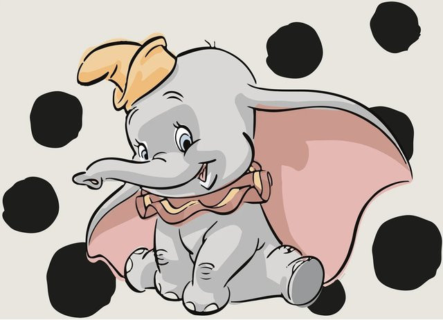 Komar Wandbild Dumbo Landscape Paper Poster Multicolor B: 50 cm, H: 40 cm - Bild 1