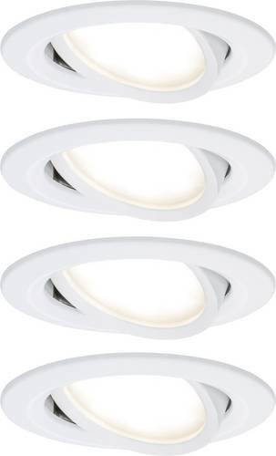 Paulmann LED Einbauleuchten 4er Set in Weiß, 18W, warmweißes Licht - Bild 1
