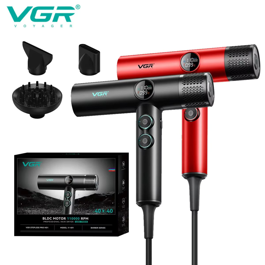 VGR Haartrockner V-401, Schwarz-Rot, Unisex - Bild 6