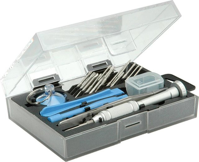 VALUE Präzisionswerkzeug-Set für Laptop und Smartphone, 24 Teile, Silber - Bild 1