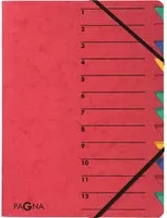PAGNA Ordnungsmappe EASY Displaybook mit 12 Fächern, A4, rot/mehrfarbig - Bild 1