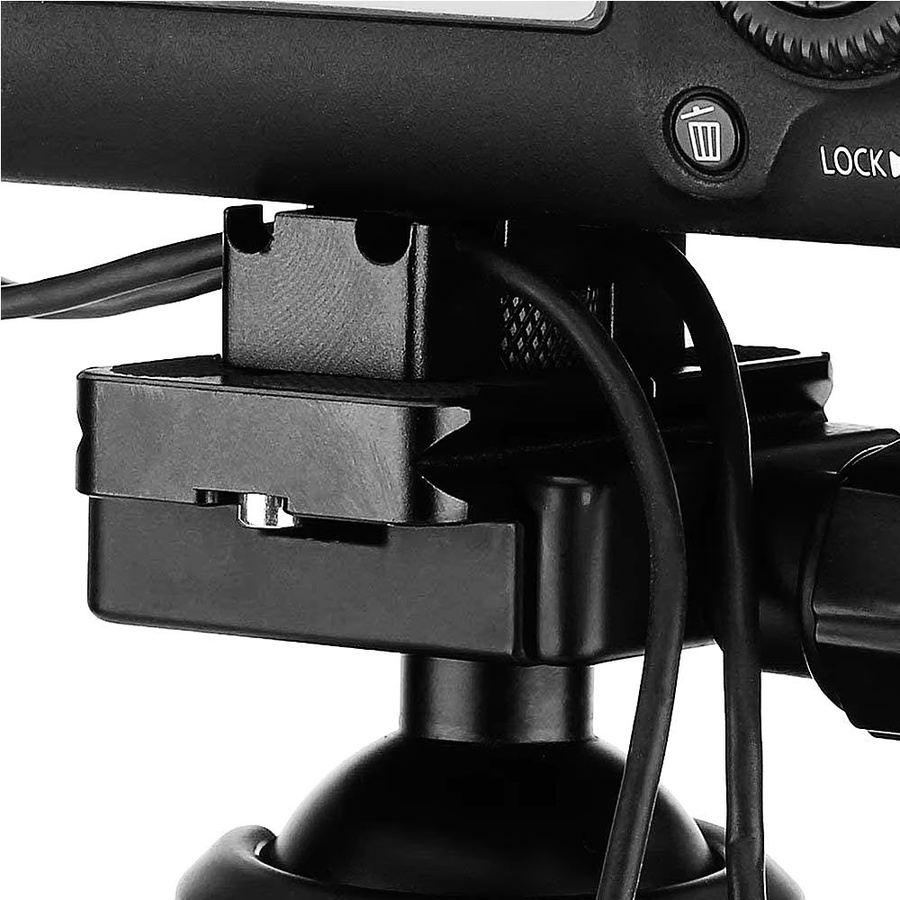 MINIFOCUS Mini-Tether DSLR-Kamera USB-C Kabelverriegelung Clip mit Schnellwechselplatte in Schwarz - Bild 4