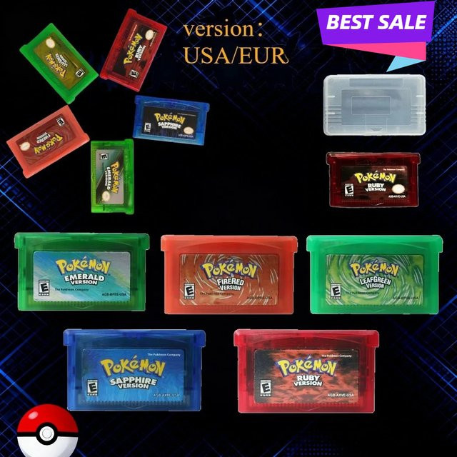 GBA Game Series 32-Bit Videospielkassette Pokemon Rollenspiel Modul für Game Boy Advance von Bandai - Bild 1