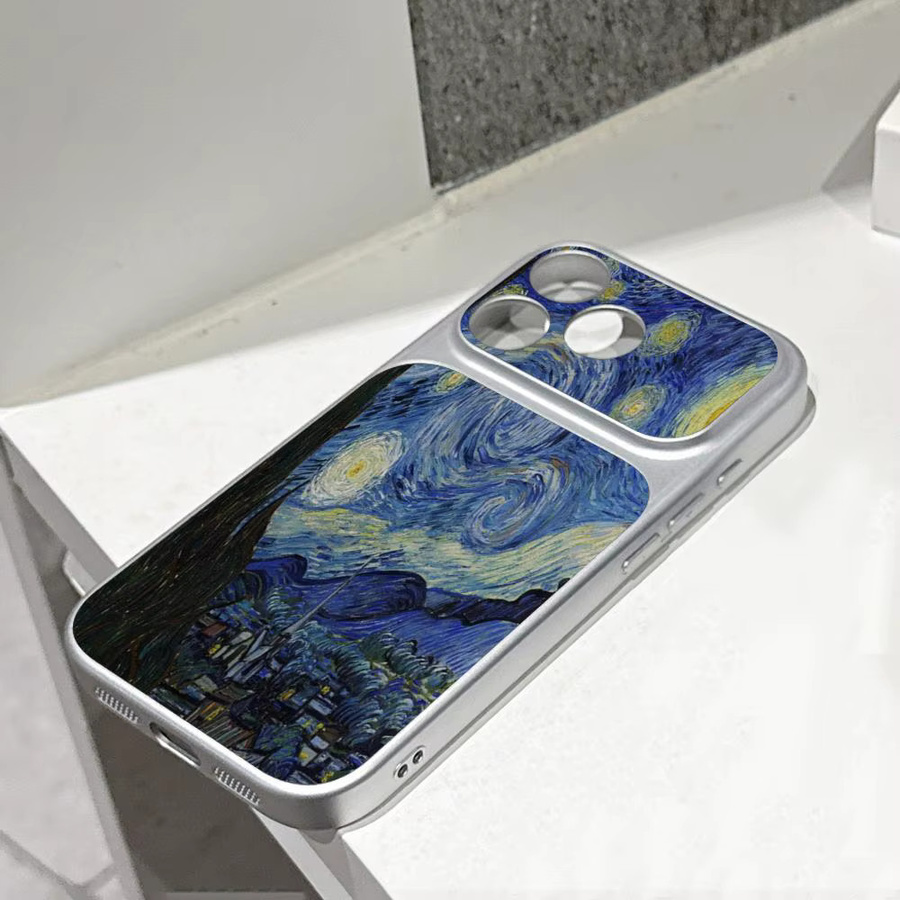 Potdemiel Handyhülle im Van Gogh Ölgemälde Design für iPhone 11 bis iPhone 17 Pro Max, Stoßfeste Schutzhülle, Multicolour - Bild 5