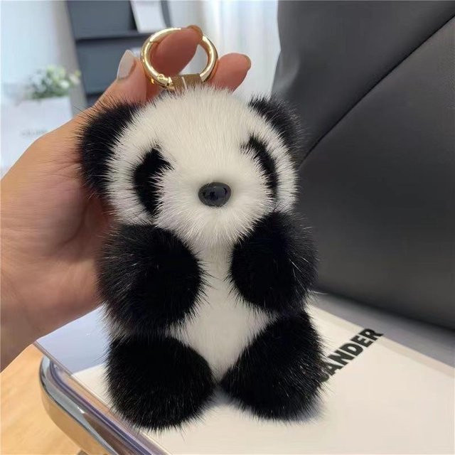 Linyi toy Schlüsselanhänger Panda, black, Damen - Bild 1