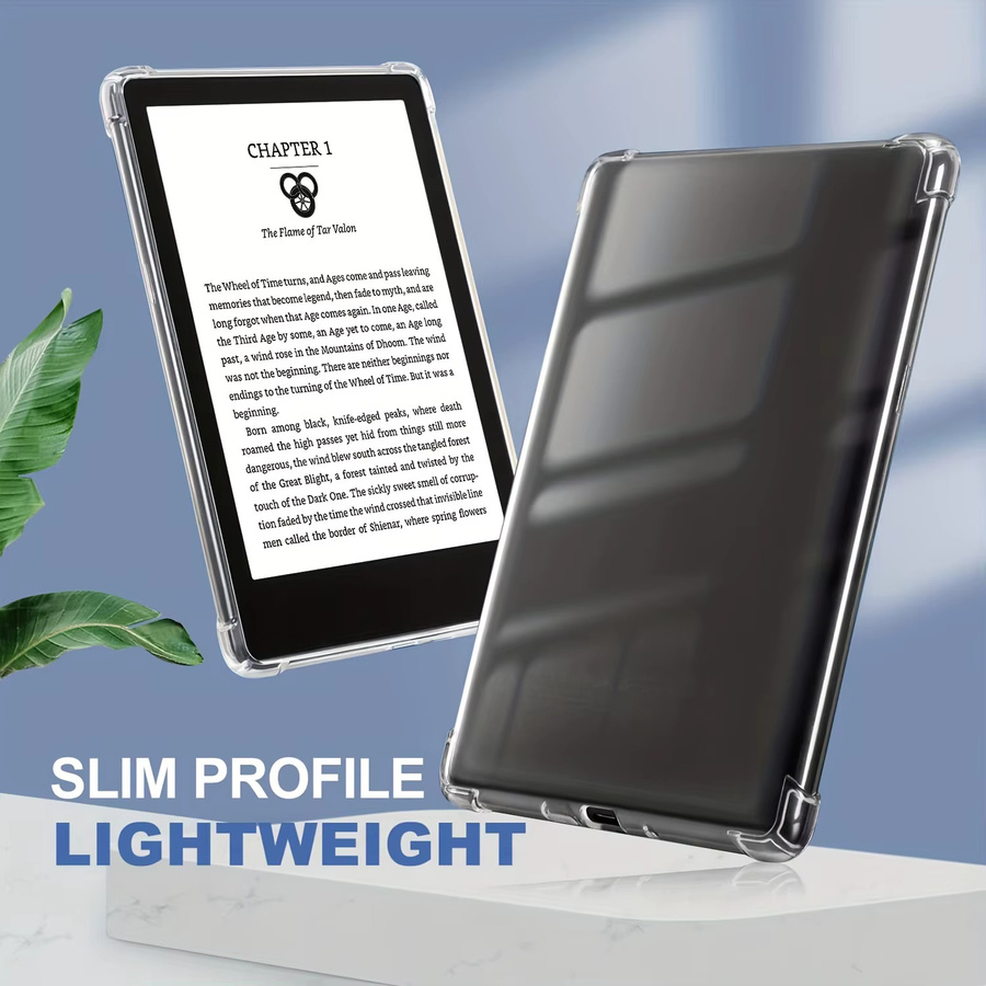 DZSWYCASE Ultradünne TPU-Softcover Schutzhülle für Kindle (11., 10. und alle Generationen von Paperwhite 1 bis 6), Transparent - Bild 3