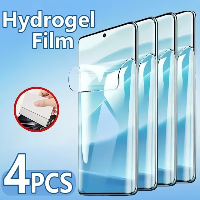 4er-Pack transparente Hydrogel-Displayschutzfolie für Xiaomi Redmi Note 15 14 13 12 11 10 Pro Serie und Pro Plus - Bild 1