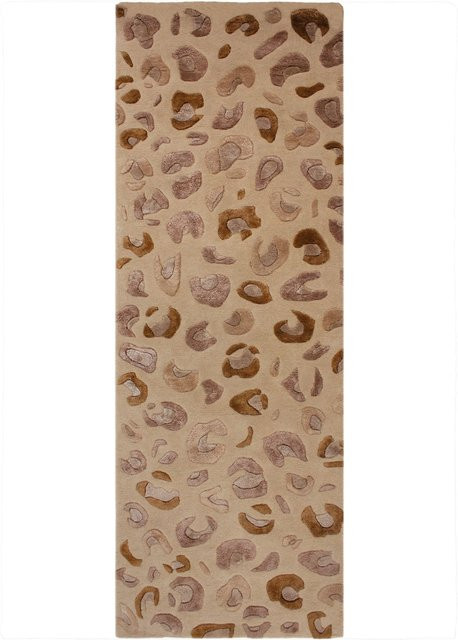 Leopard Läufer Kadima Design in Natur und Beige B/T: 80 x 230 cm - Bild 1