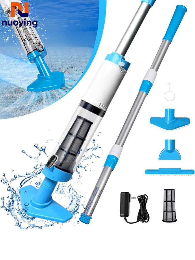 Kabelloser 3-in-1 Poolreiniger von NUOYING, wiederaufladbarer Handstaubsauger für Spa, Badewanne und zur Entfernung von Sand und Fremdkörpern - Bild 2