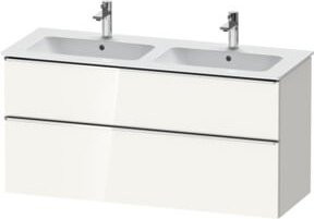 Duravit Waschtischunterschrank D-Neo in Weiß, Wandhängend, B: 128 cm, T: 46,2 cm, H: 62,5 cm - Bild 1