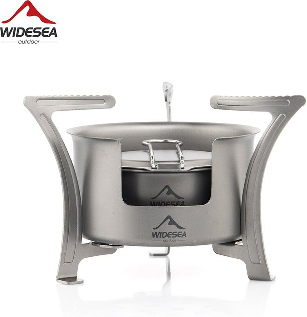 Wideea Camping Titan Alkoholofen in Silber für Outdoor, Trekking und Wandern, B/T/H: 120,0 x 83,0 x 0 cm - Bild 1
