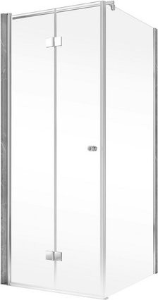 Schulte ExpressPlus Garant 2.0 Duschkabine als Eckeinstieg mit Drehfalttür und Seitenwand in Silber, B/H/T: 90 x 200 x 90 cm - Bild 2