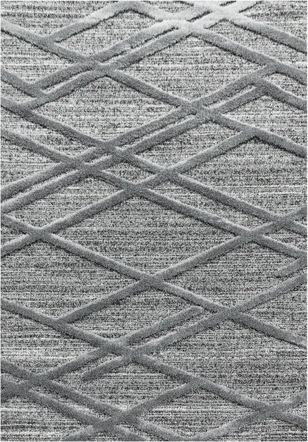 Ayyildiz Hochflorteppich Pisa 4706 Grau B: 240 cm, T: 340 cm - Bild 1