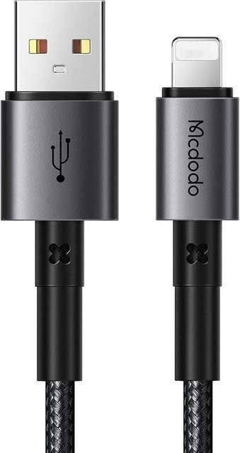 McDodo USB-A auf Lightning Daten- und Ladekabel CA-3580, 18W, Schwarz, Länge: 1,2 m - Bild 1