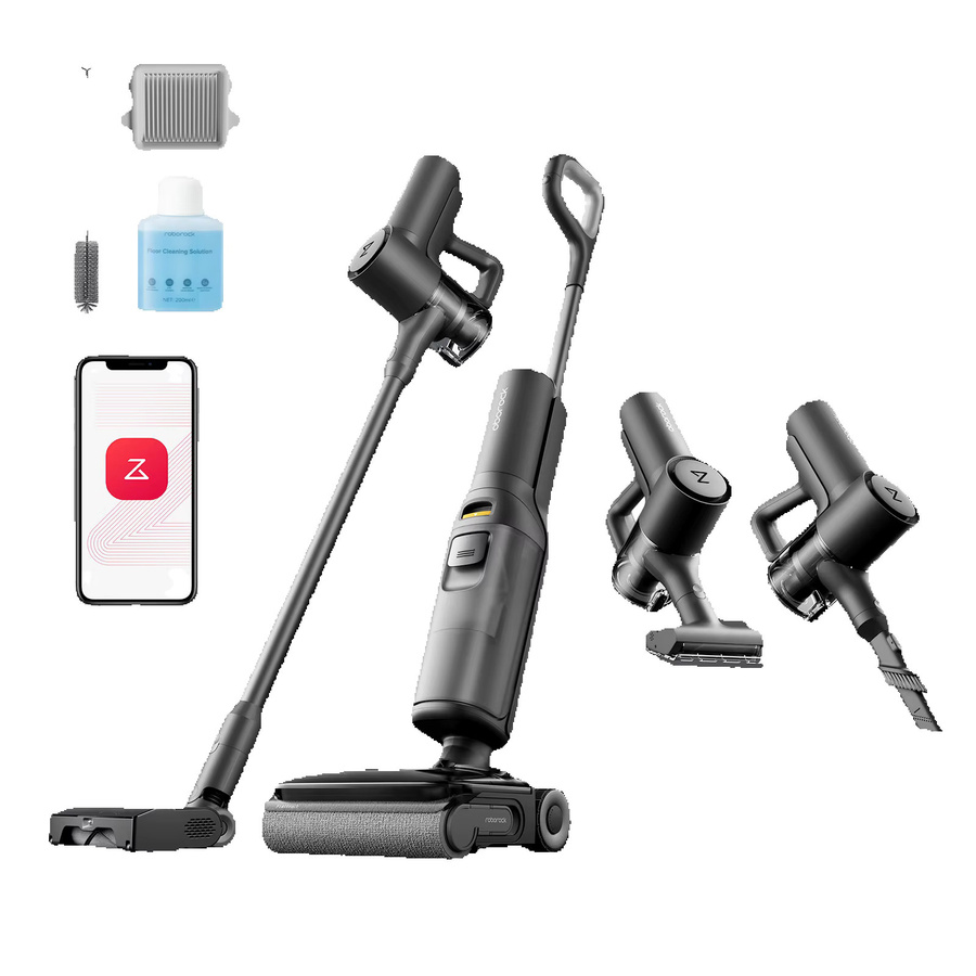 Roborock F25 ACE Combo 5-in-1 kabelloser Staubsauger in Schwarz mit Selbstreinigung und Heißlufttrocknung für nasse und trockene Verschmutzungen - Bild 4