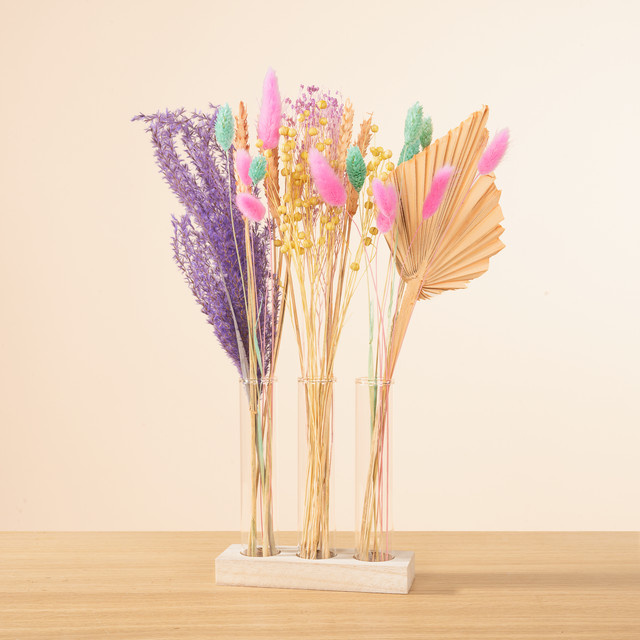 Trockenblumenset Neon Power von BLUME2000 in Pink, Purple und Turquoise (Multicolour) - Bild 1