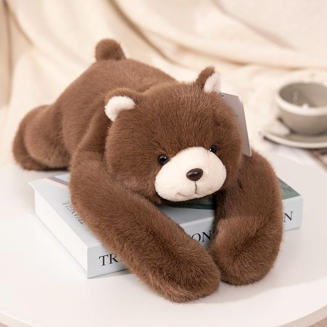 Yiran toy Kawaii Waldtier Plüschtier Puppe Kissen, Dinosaurier, Braun - Bild 1