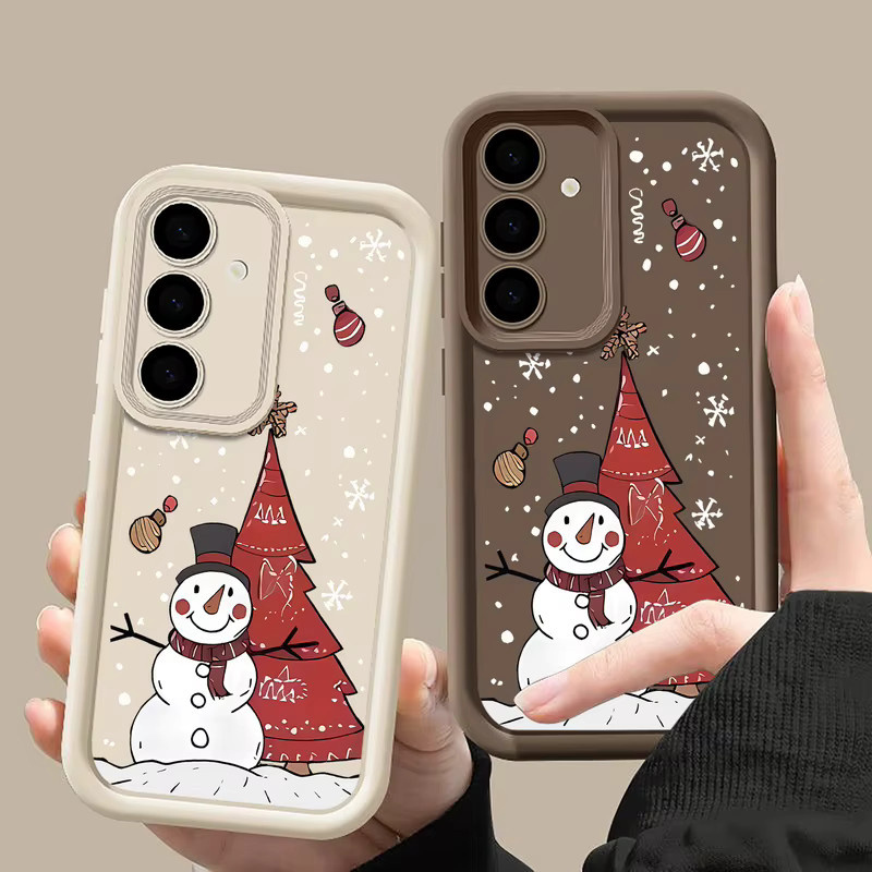 Schneemann Handyhülle für Samsung Galaxy S25 S24 S23 S22 Ultra FE A55 A54 A36 A26 A17 A16 A15 Multicolor - Bild 4