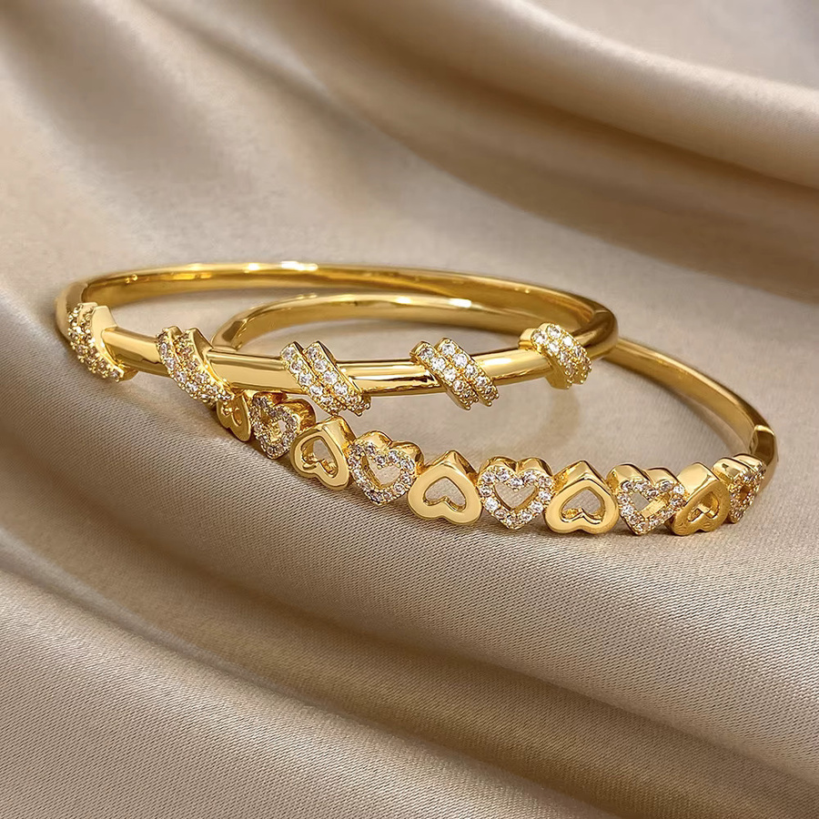 Greatera Armband, Herz, Zirkonia, Gold, Damen - Bild 1