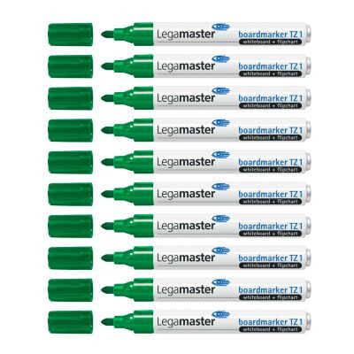 Legamaster Boardmarker TZ1 für Whiteboards und Flipcharts, grün, 10er Pack - Bild 2