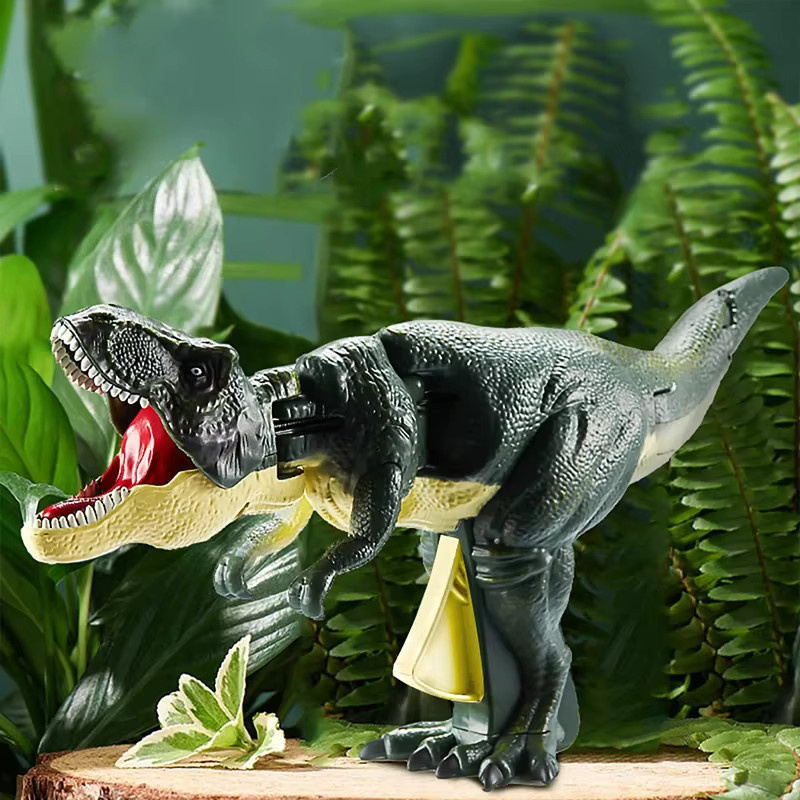 Zazaza Dinosaurier-Spielzeug, Teleskop-Schwing-Dino-Modell, mit Sound - Bild 3