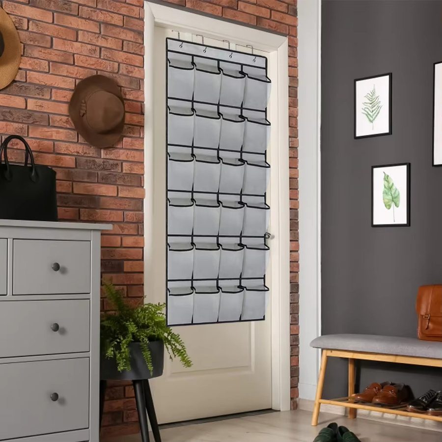 APWIKOGER Wand-Organizer aus Stoff mit 24 transparenten Taschen für Kleinteile und Schuhe - Bild 3