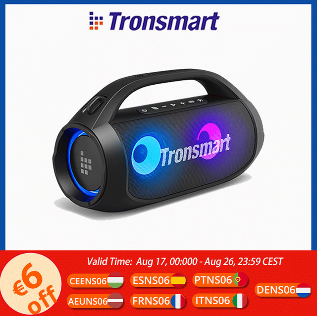 Tronsmart Bang SE Bluetooth Lautsprecher mit Tiefbass in Schwarz für Outdoor und Camping mit 24 Stunden Spielzeit - Bild 1
