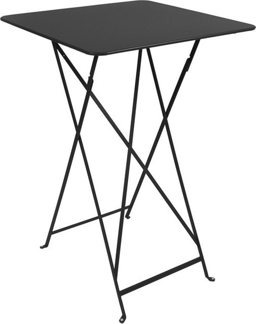 Fermob Bistro Stehtisch aus pulverbeschichtetem Stahl in Schwarz für Garten und Balkon - Bild 1